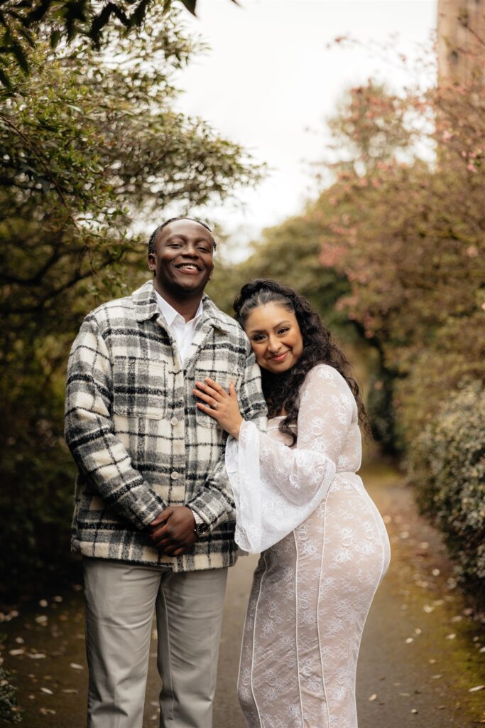 gorgeous couple at their spring photoshoot