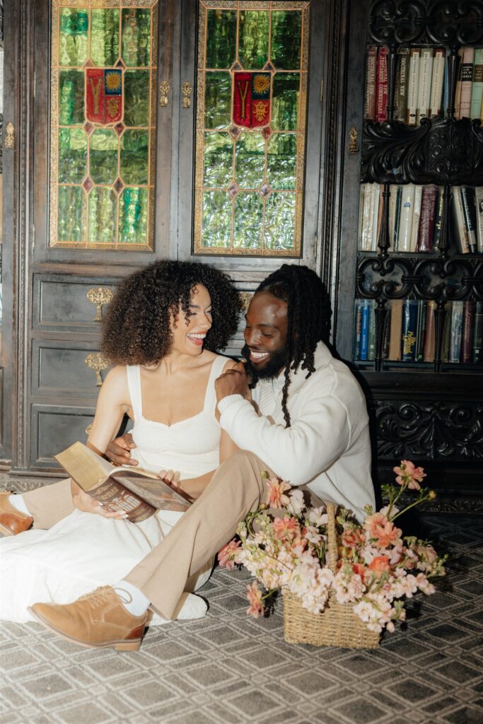 cute couple at their dream photoshoot in seattle 