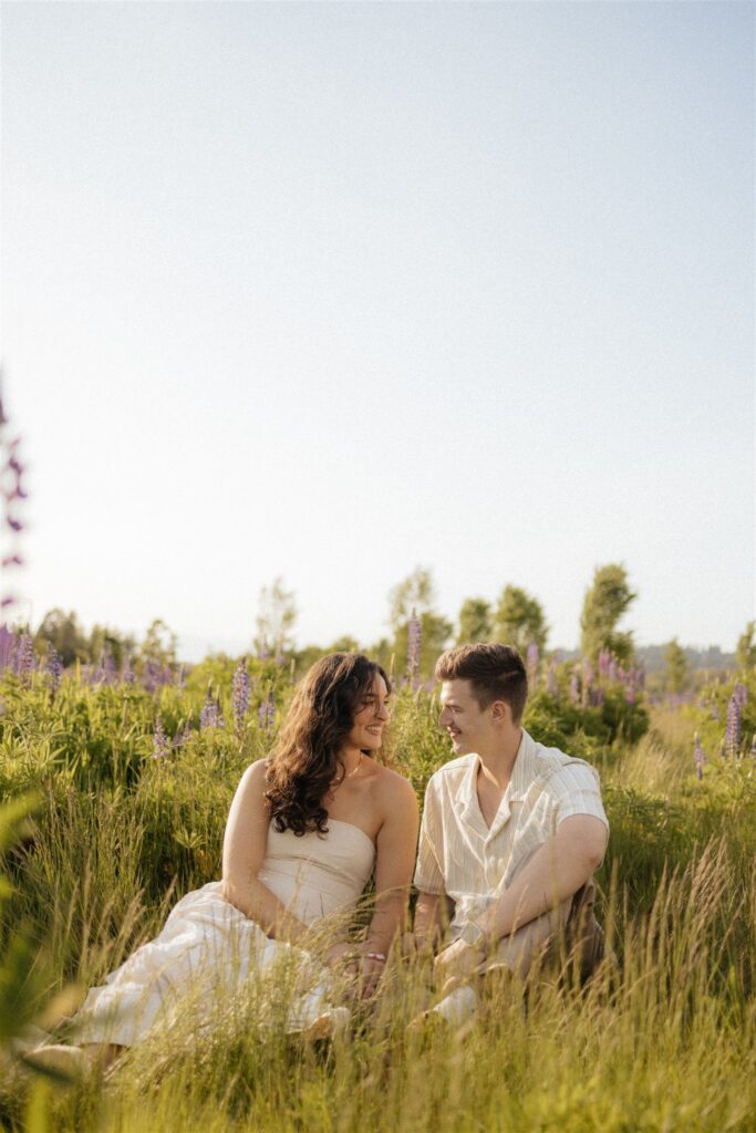 golden hour engagement photos 