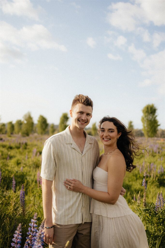 cute couple at their dream engagement photoshoot