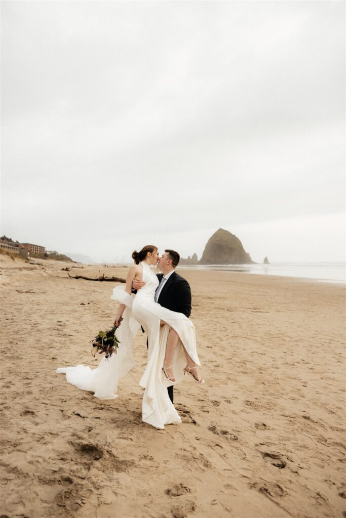 How to Plan a Romantic Cannon Beach Elopement (Inspired by This Stunning Styled Shoot)