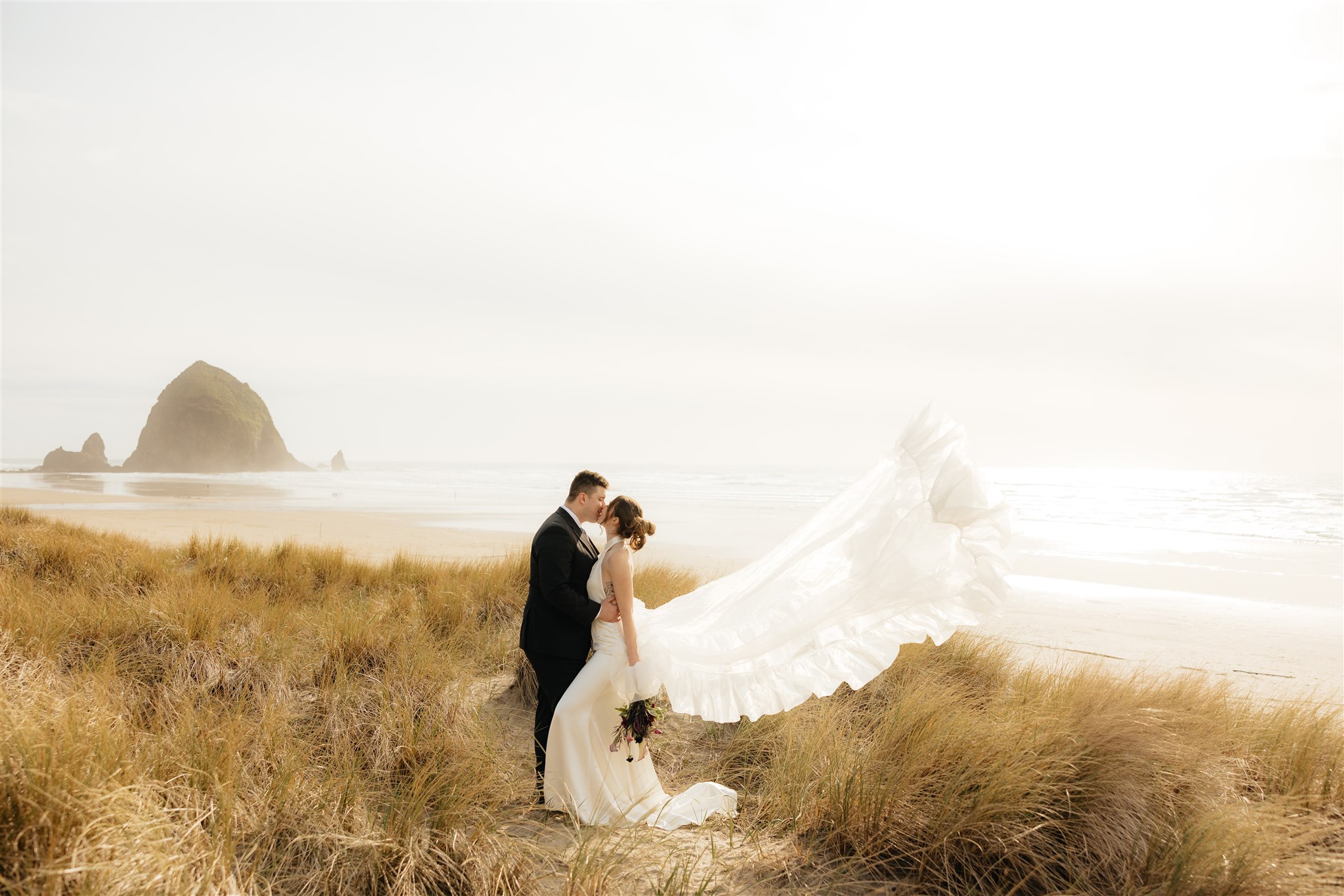 How to Plan a Romantic Cannon Beach Elopement (Inspired by This Stunning Styled Shoot)
