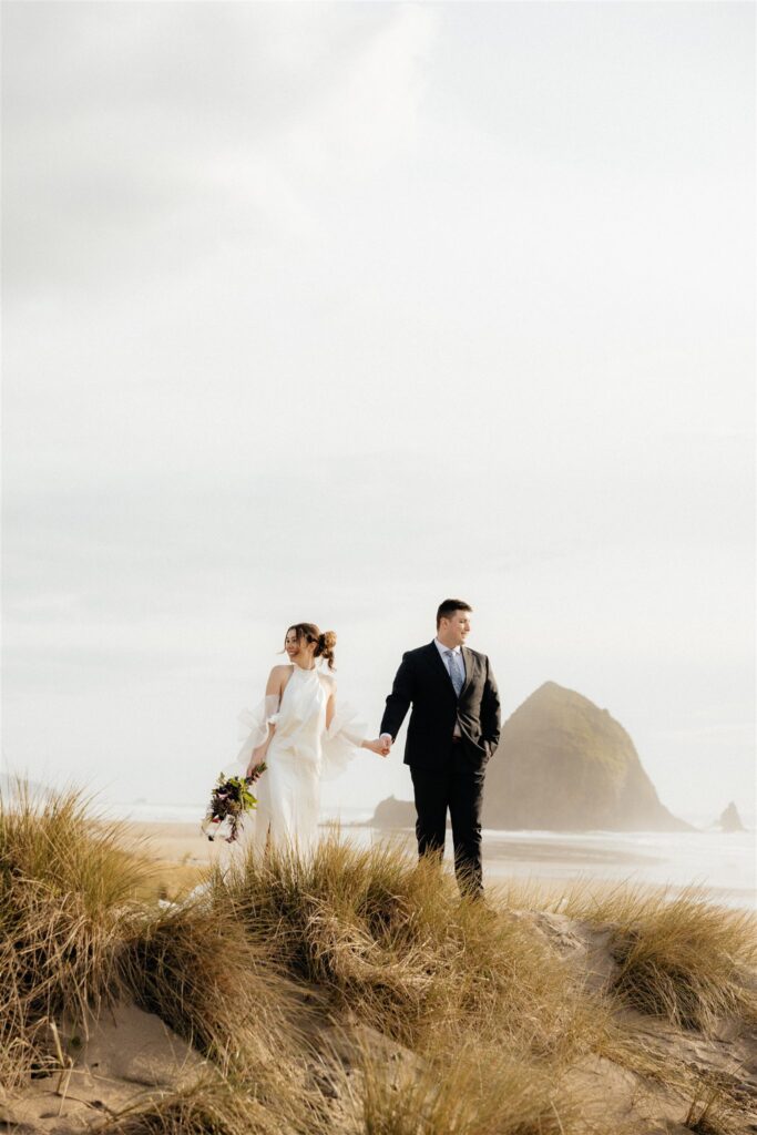 How to Plan a Romantic Cannon Beach Elopement (Inspired by This Stunning Styled Shoot)