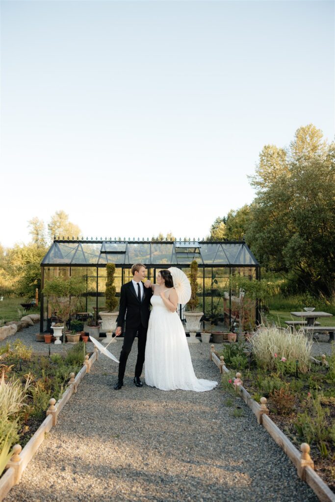 Picture of the new Woods, smiling with each other