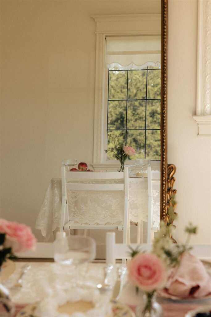 elegant and timeless elopement reception decor