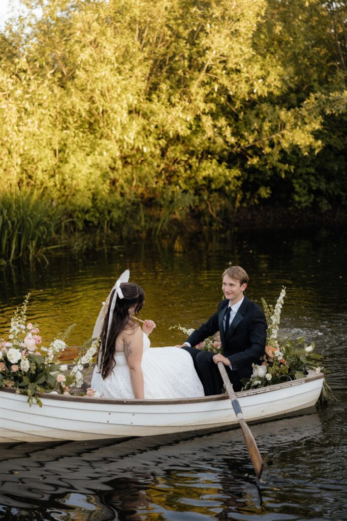 cute couple at their dream bridal session