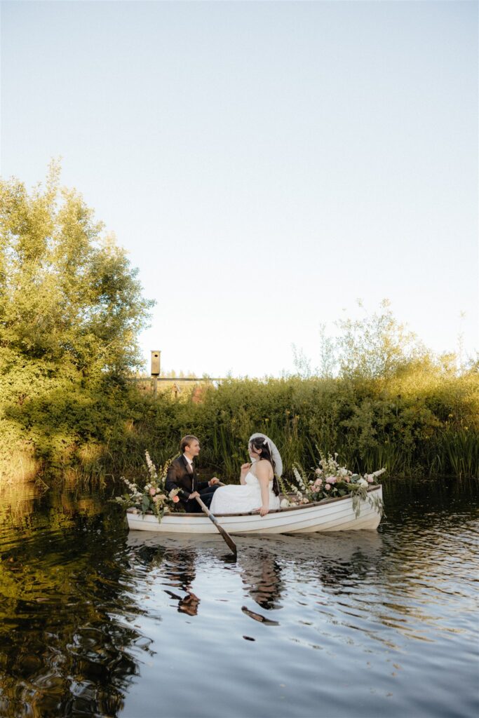 happy couple at their dream washington elopement