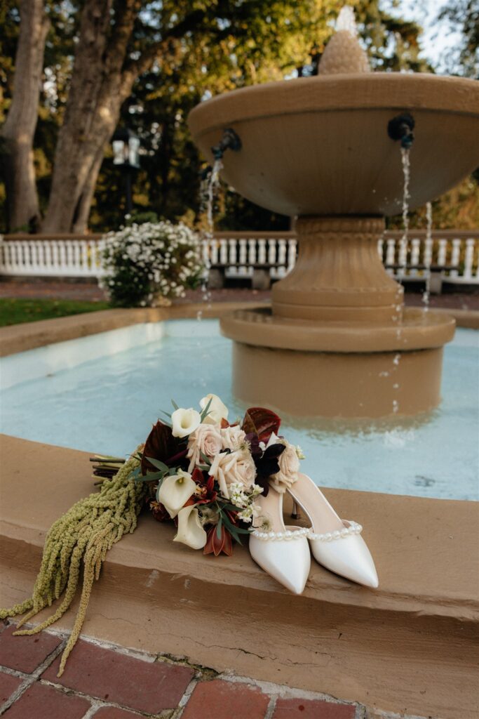 beautiful detail shots of the wedding shoes