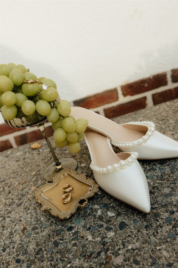 stunning picture of the wedding shoes
