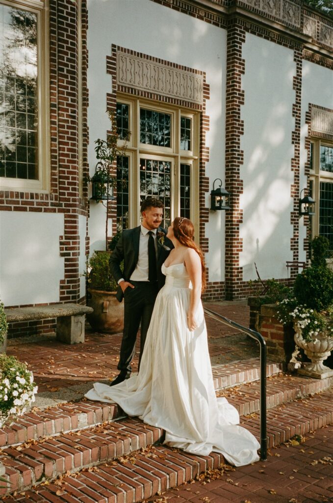 golden hour bridal portraits in washington
