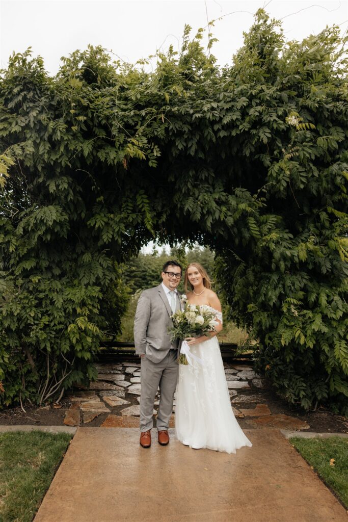 Stunning picture of the bride and groom