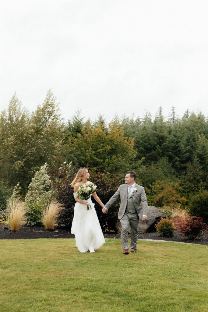 cute couple before heading to their ceremony