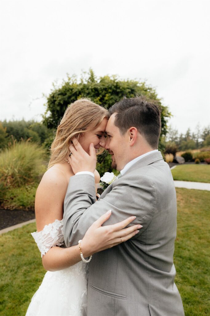 happy couple at their dream wedding