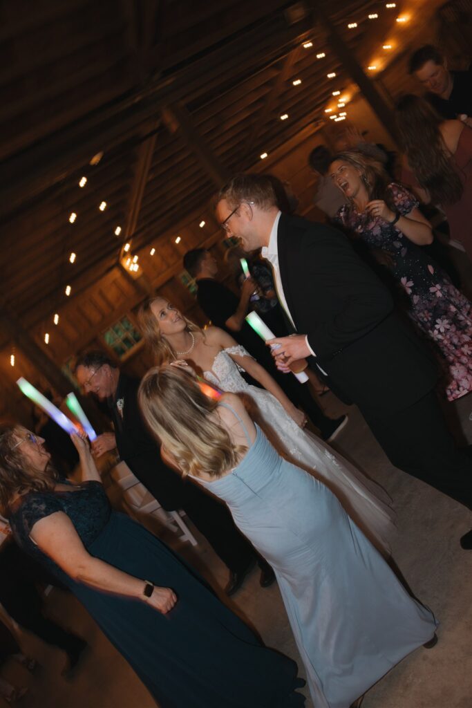 fun wedding reception party