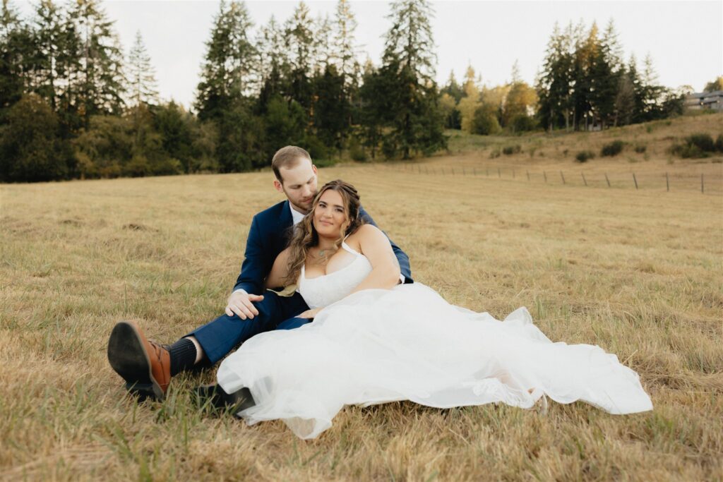 Ella & Andrew’s Orchard at Sunshine Hill Wedding With the Most Iconic Getaway Car