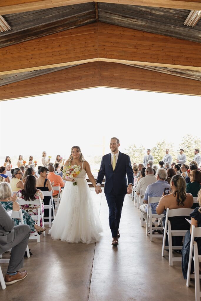 Ella & Andrew’s Orchard at Sunshine Hill Wedding With the Most Iconic Getaway Car