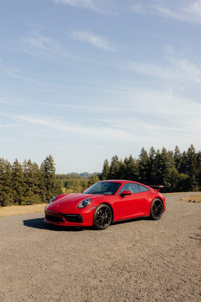 Ella & Andrew’s Orchard at Sunshine Hill Wedding With the Most Iconic Getaway Car