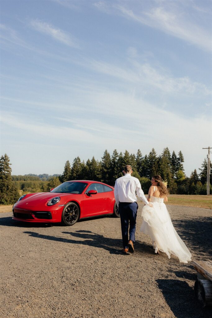 couple at their dream washington wedding