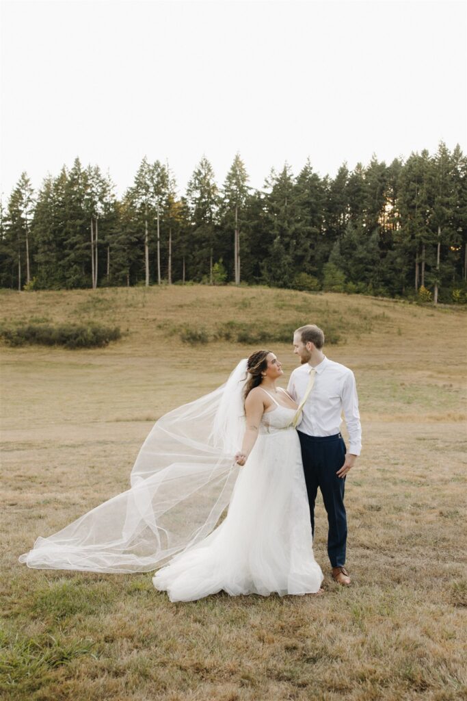 Ella & Andrew’s Orchard at Sunshine Hill Wedding With the Most Iconic Getaway Car