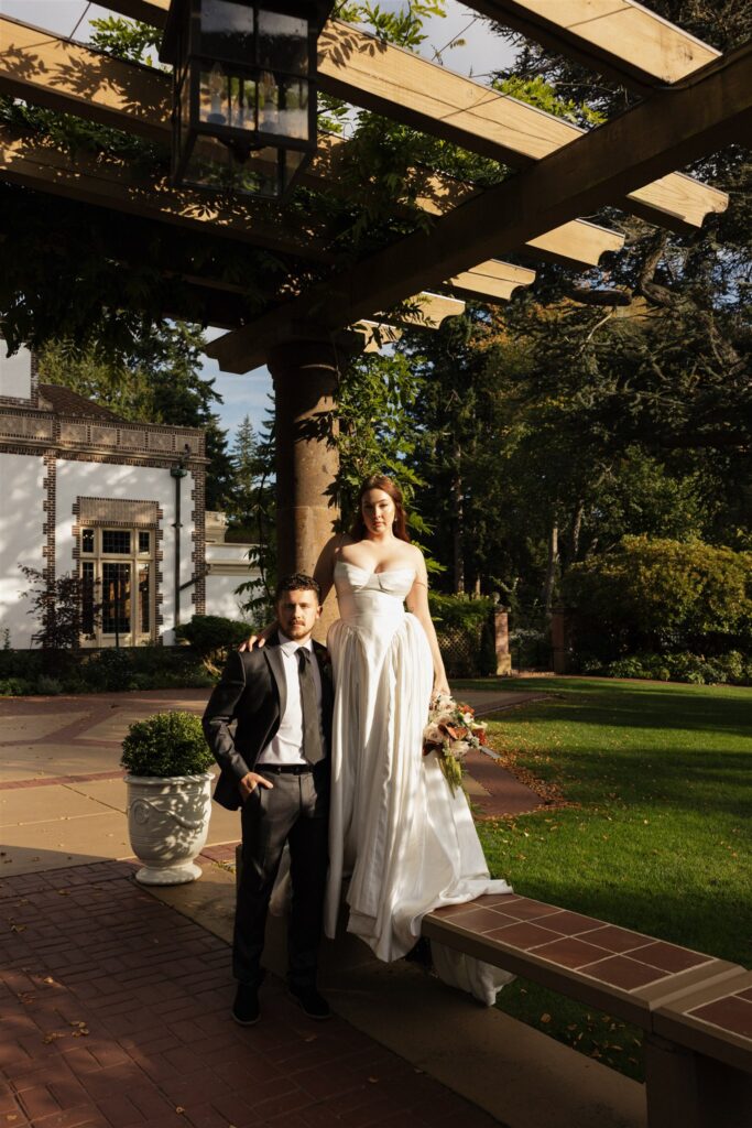 golden hour bridal session in washington