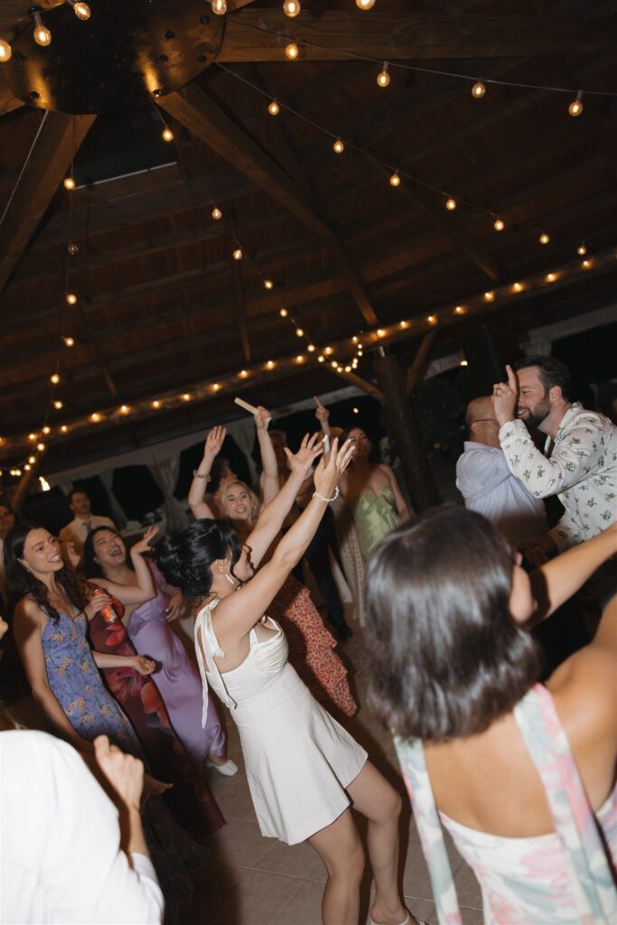 fun wedding reception party