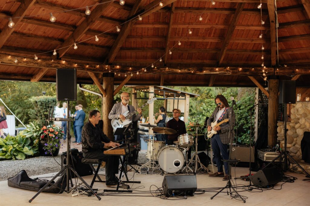 live music at the wedding reception