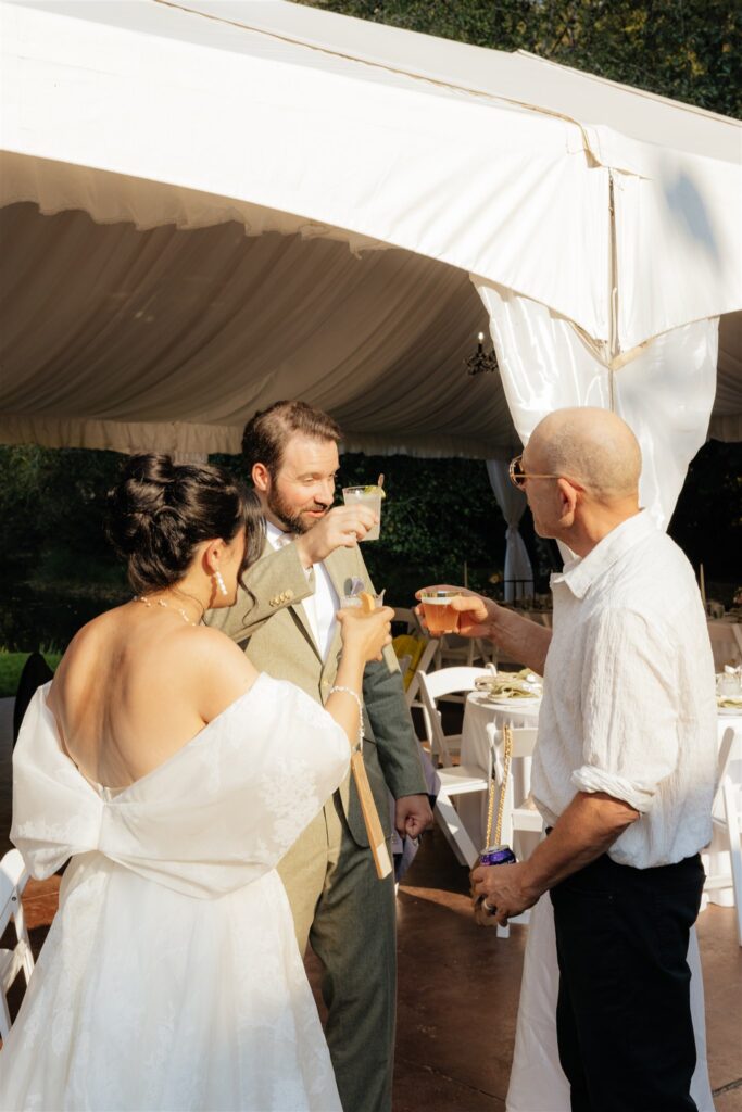 timeless outdoor wedding reception