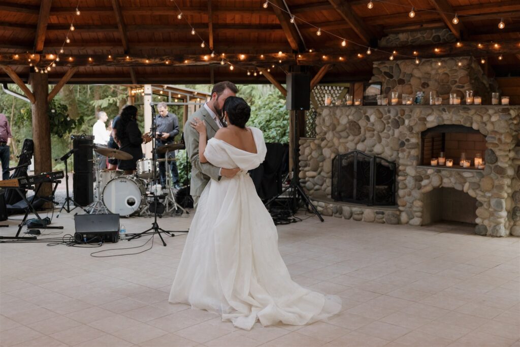 newlyweds at their first dance