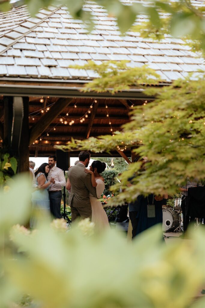newlyweds at their first dance
