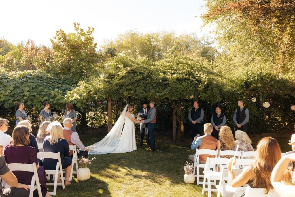 An Intimate Garden Wedding at Albees Garden Parties in Olympia, WA