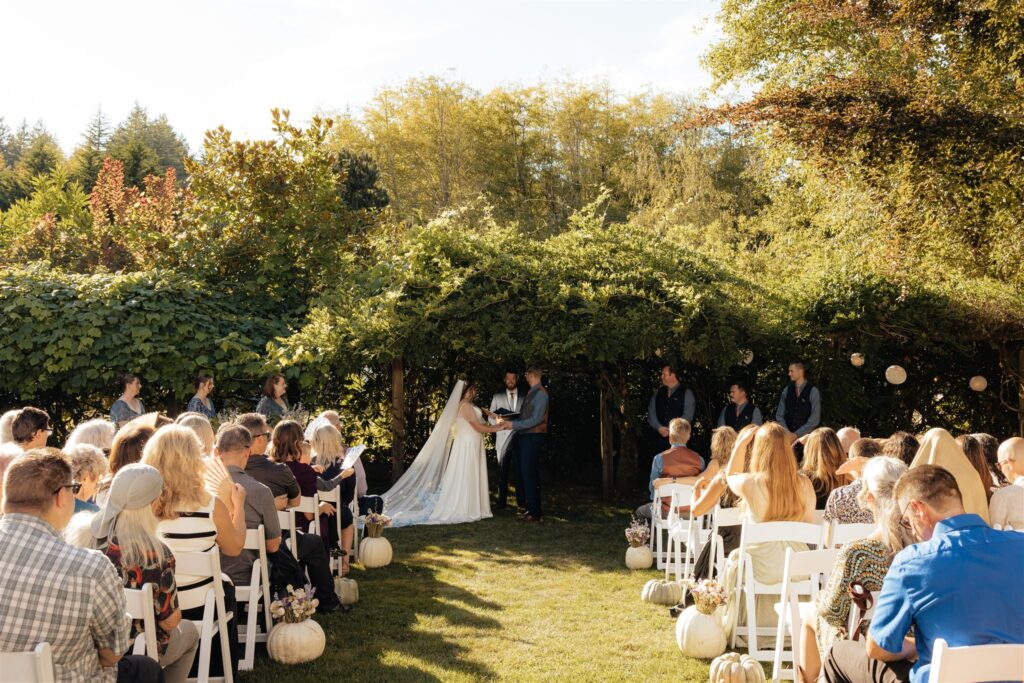 An Intimate Garden Wedding at Albees Garden Parties in Olympia, WA