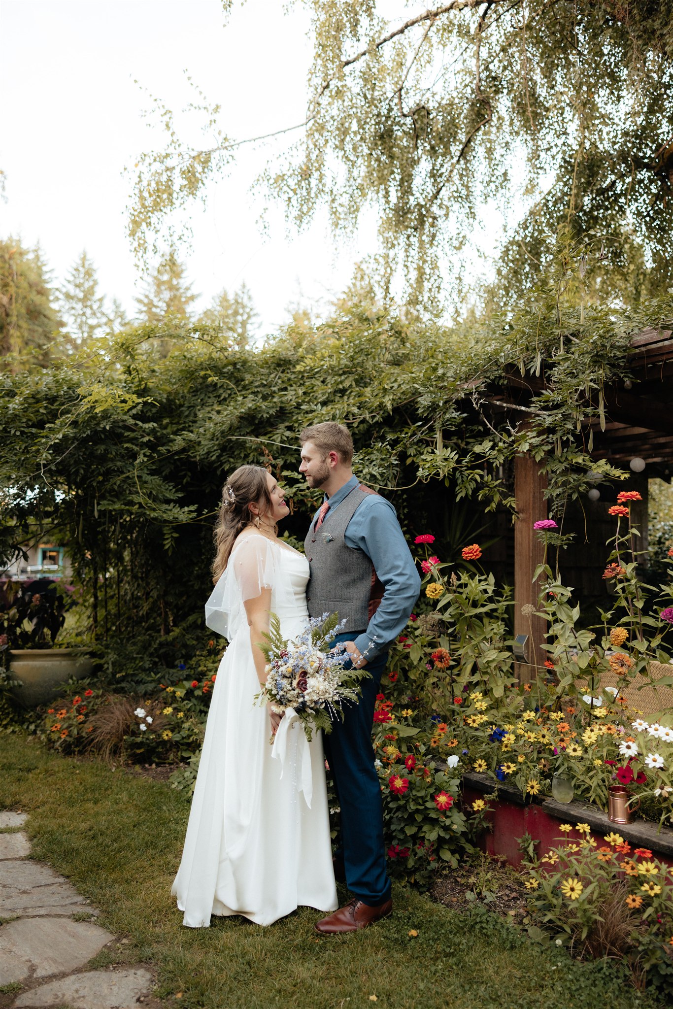 An Intimate Garden Wedding at Albees Garden Parties in Olympia, WA
