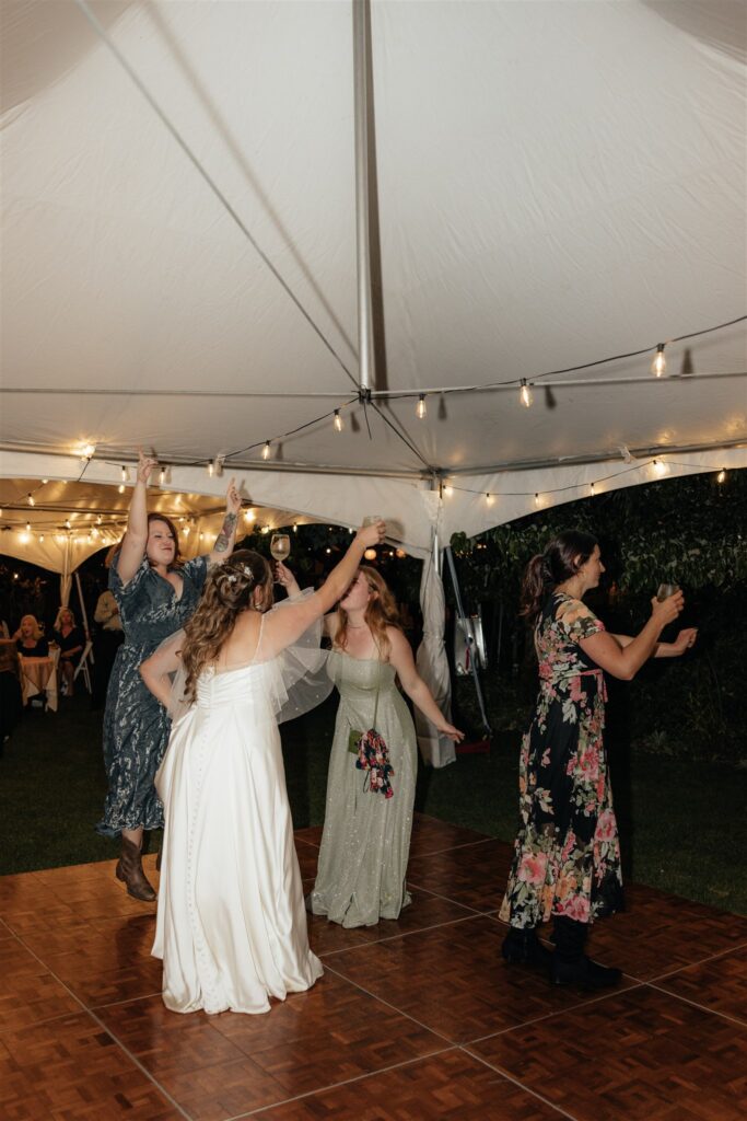 An Intimate Garden Wedding at Albees Garden Parties in Olympia, WA