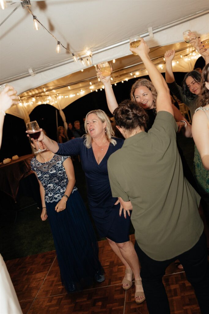 guests at the wedding reception party