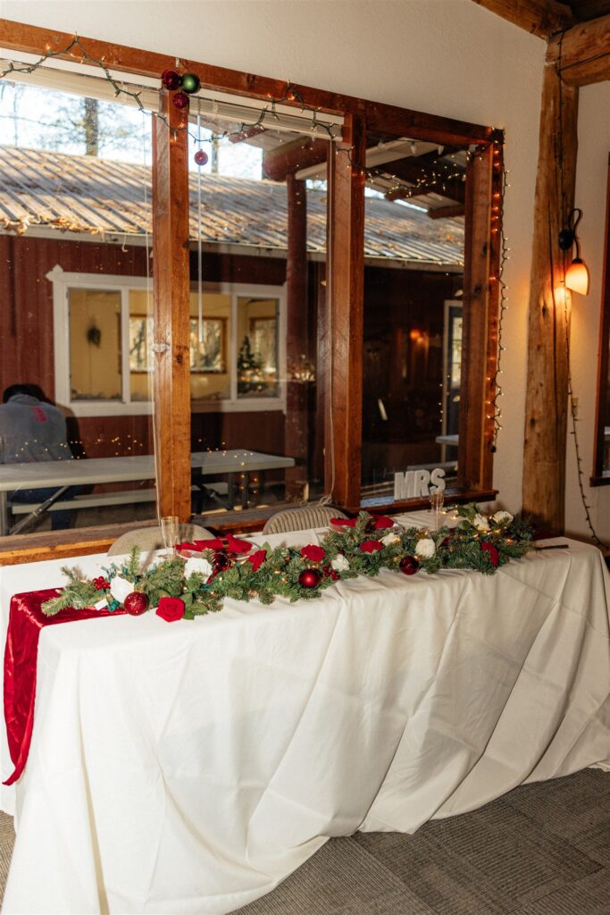 Cute wedding reception decor