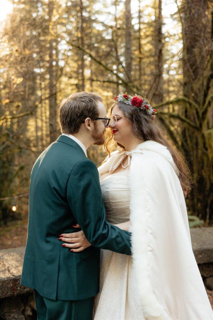 Golden hour bridal session