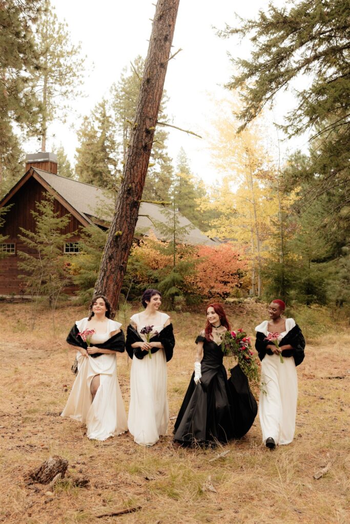 fun playful bridal photos in washington