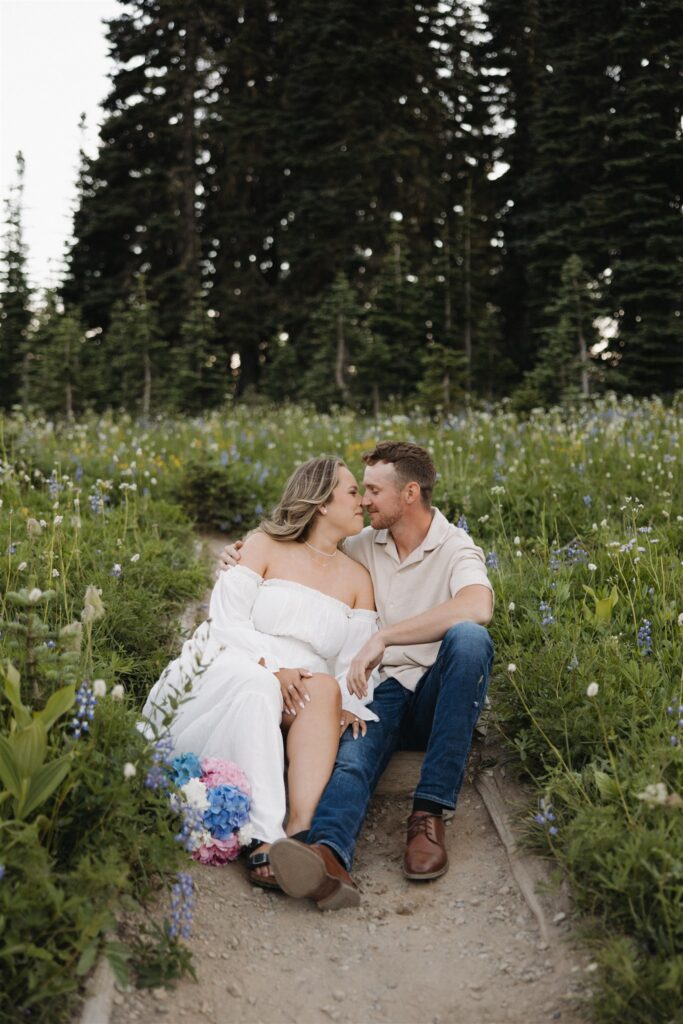 romantic couple portraits in washington