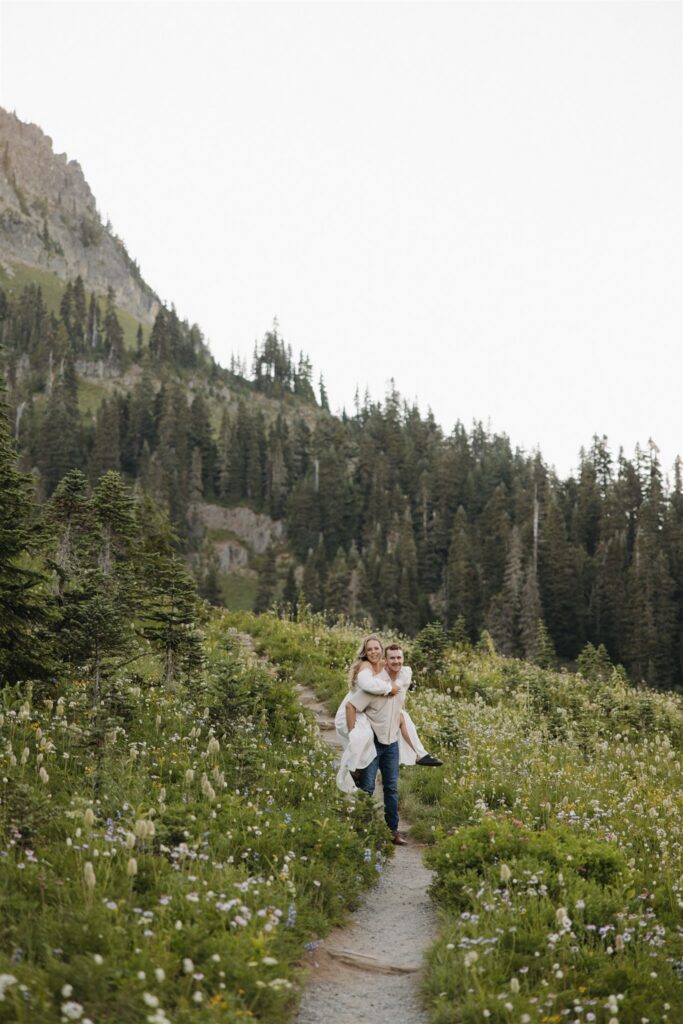 playful couple portraits in washington
