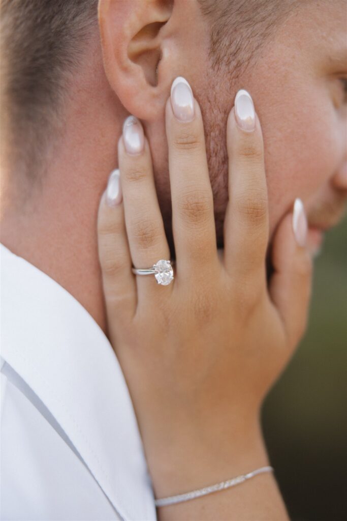 stunning closeup shot of the engagement ring