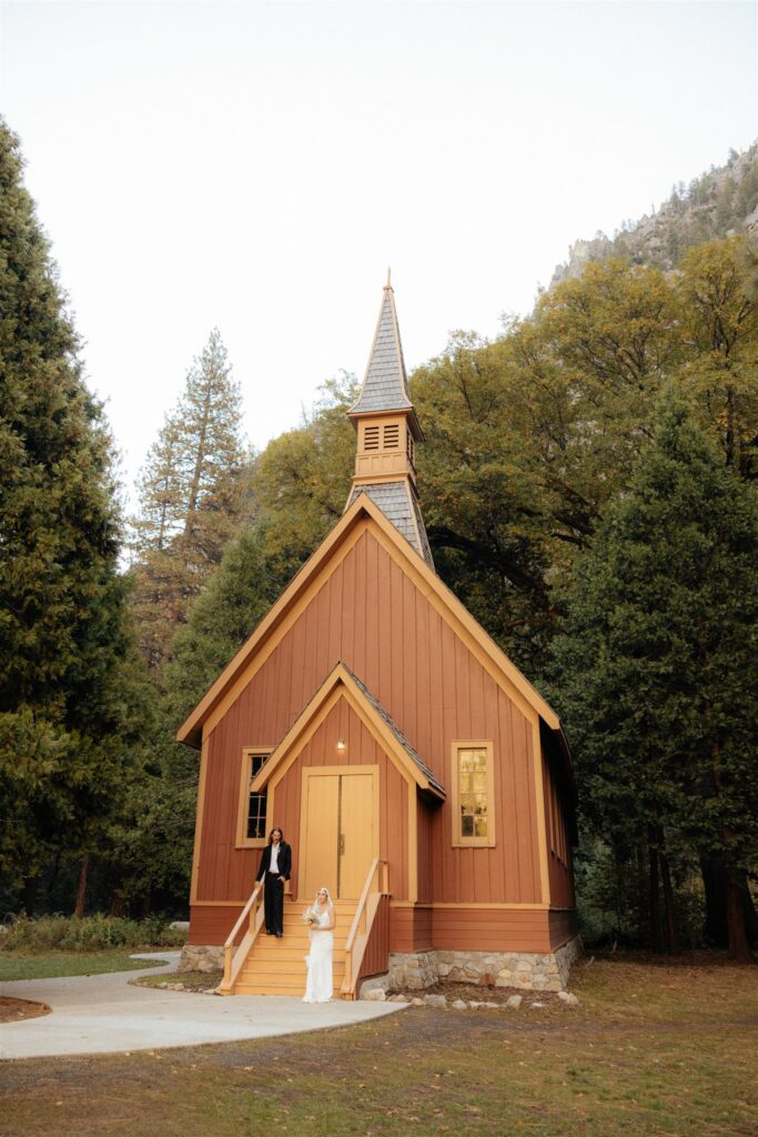 Bride and groom before their wedding ceremony