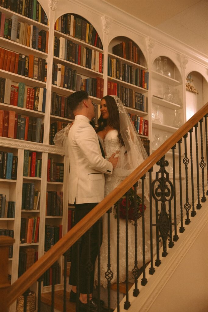 newlyweds at their dream bridal portraits