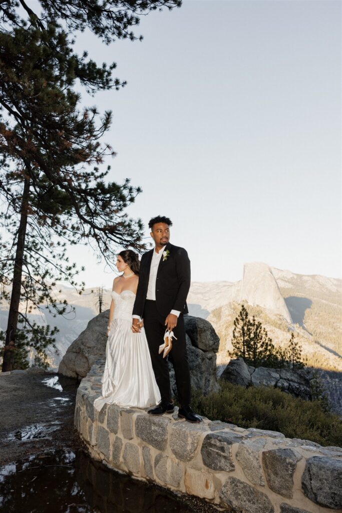 bridal photos around yosemite national park
