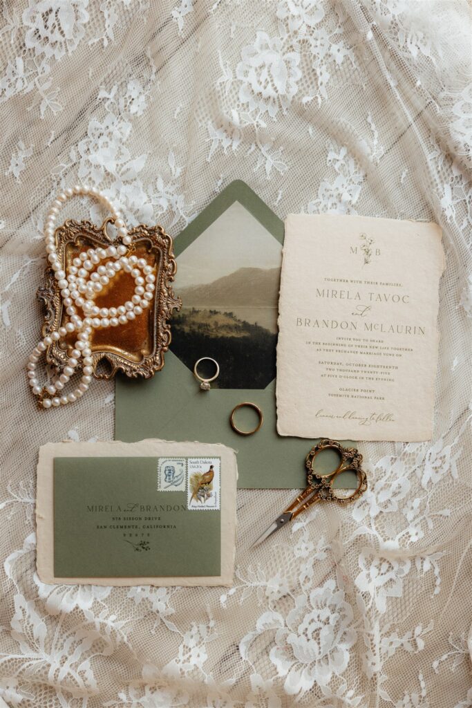 Stunning elopement details