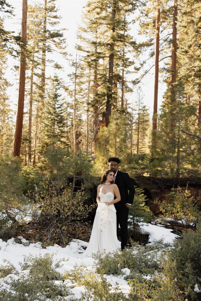 stunning golden hour bridal portraits in yosemite national park