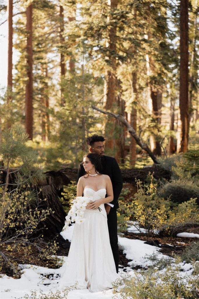 bride and groom at their dream adventurous elopement