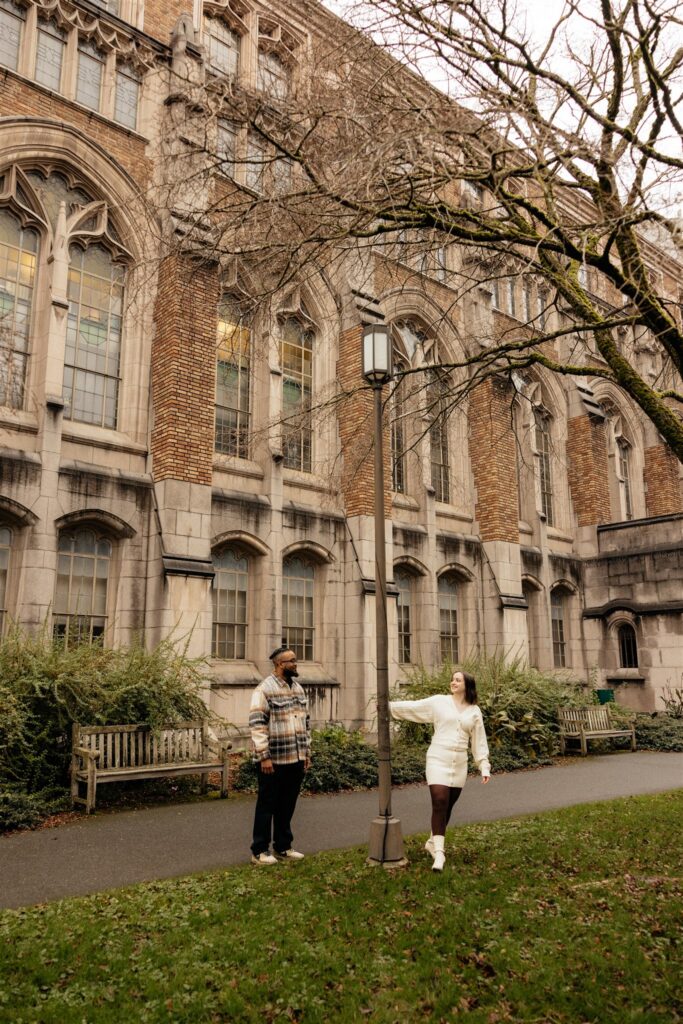 Seattle Engagement Photos at UW & The Arboretum | Park Vibes with a City Feel