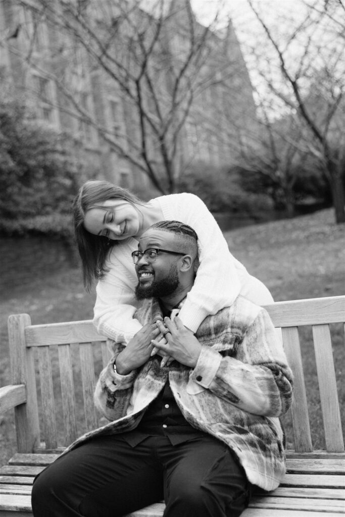 couple at their timeless fall photoshoot in washington