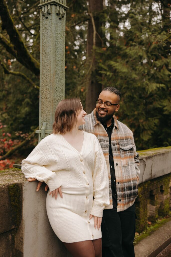 picture of the newly engaged couple at their dream photoshoot