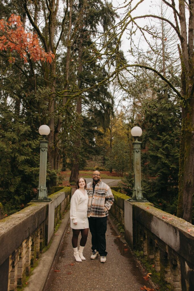 happy couple at their dream fall photoshoot